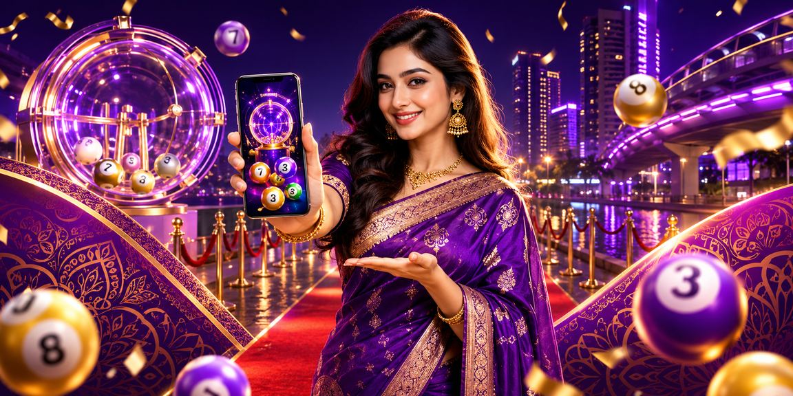 ঢাকায় নিয়ন আলোতে লটারি বোনাস গেমের দৃশ্য